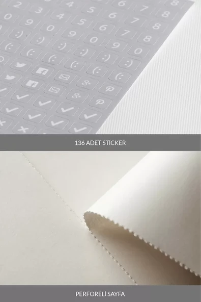 LATON KOLME A5 NOT VE TASARIM DEFTERİ KUMAŞ SERT KAPAK DEFTER 14x21cm 192 YAPRAK BORDO - 4