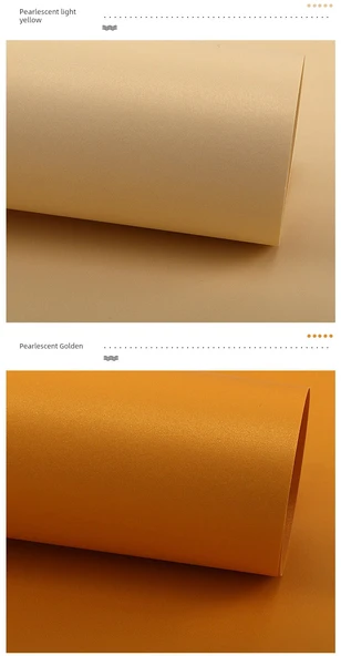A2/4 Açık 8K Sarı Karton Kalınlaştırılmış DIY Kağıt - A2 (42*59.4cm) İpeksi Altın - 10 Sayfa - 12