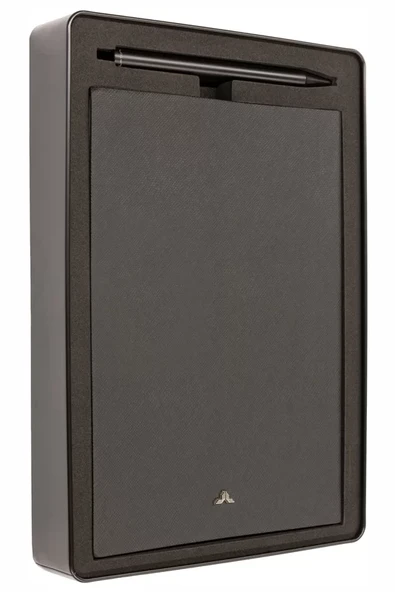 LATON SEİLU A5 PREMİUM TERMO DERİ YUMUŞAK KAPAK LÜKS DEFTER METAL KUTU SETİ ÇİZGİLİ 14.6x20.8cm 128 YAPRAK SİYAH - 2