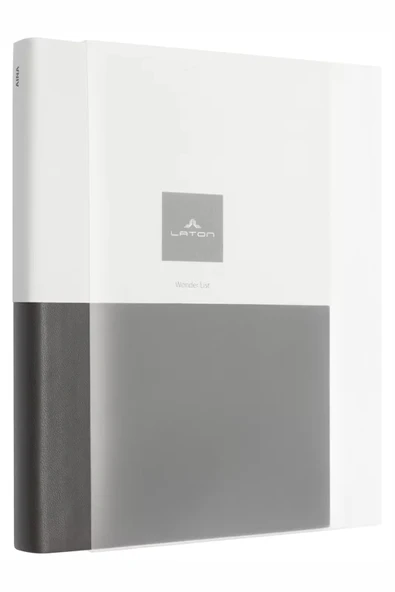 LATON AİNA A5 TARİHSİZ PLANLAYICI PREMİUM TERMO DERİ YUMUŞAK KAPAK DEFTER 14x21cm 368 SAYFA SİYAH