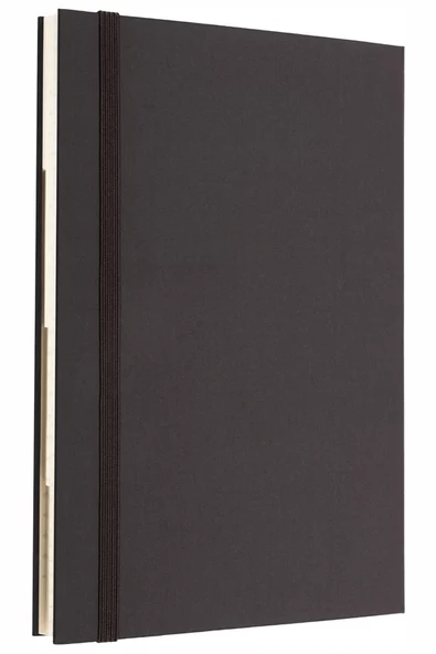 LATON TAVOİTE A5 TARİHSİZ PLANLAYICI KUMAŞ SERT KAPAK DEFTER 14x21cm 256 YAPRAK SİYAH