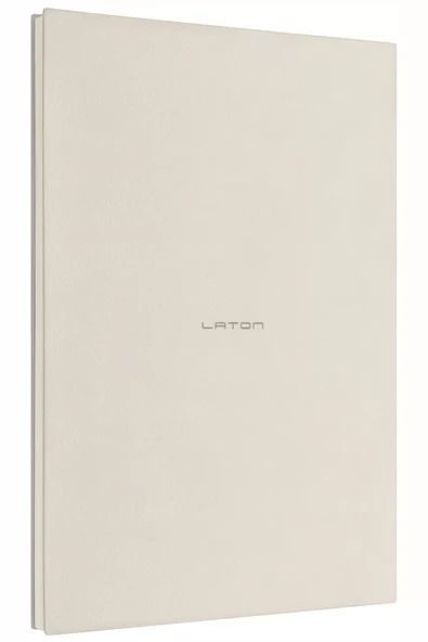 LATON UNELMA A5 TARİHSİZ PLANLAYICI PREMİUM TERMO DERİ YUMUŞAK KAPAK DEFTER 14x21cm 160 YAPRAK AÇIK GRİ
