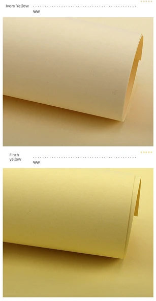 A2/4 Açık 8K Sarı Karton Kalınlaştırılmış DIY Kağıt - A2 (42*59.4cm) İpeksi Altın - 10 Sayfa - 10