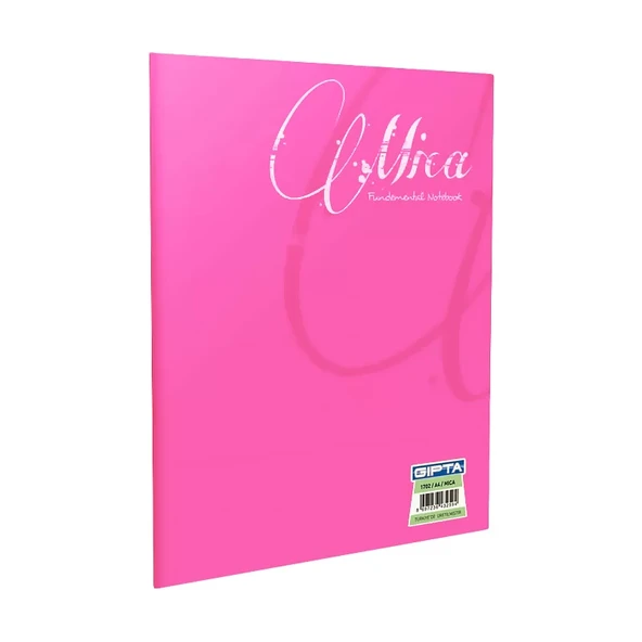 GIPTA MİCA PLASTİK KAPAK DEFTER A5 KARELİ 60 YAPRAK (1712)