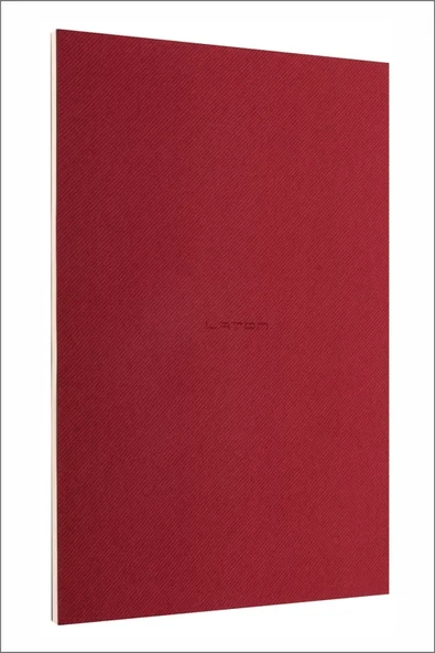 LATON VİİLEA A5 PREMİUM TERMO DERİ YUMUŞAK KAPAK PVC A5 KAYDIRICI ÇANTA,PVC A6 YAPIŞTIRICI CEP DEFTER 14x21cm 96 SAYFA KIRMIZI