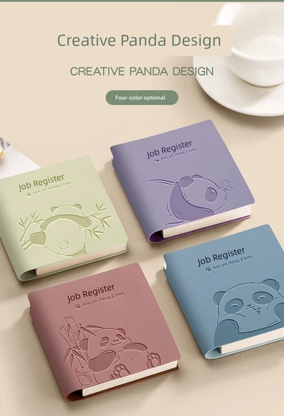 Cep Mini Defter - Yatay Çizgi - 4 Paket - Açık Yeşil, Mor, Pembe ve Mavi ile 4 Kalem - Resim 10