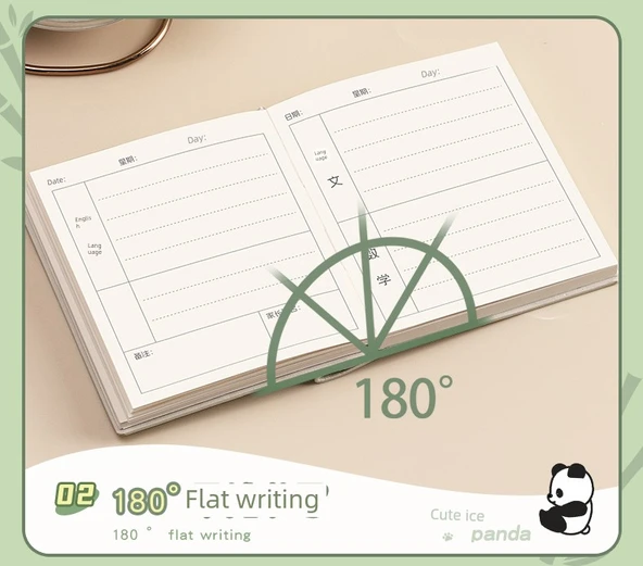 Cep Mini Defter - Yatay Çizgi - Açık Yeşil Kalem ile - Resim 12