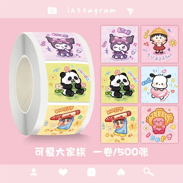 Sevimli Karikatür Çıkartmalar - Bonus Posta (Yıldız Kedi) - Resim 4