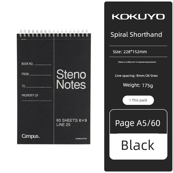 A5 Kalın Spiral Defter - [Tekli] Kalın A5 (60 Sayfa)