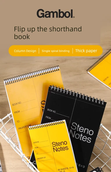 A6 Spiral Defter - [3 Paket] A6 (Toplam 180 Sayfa) - 7
