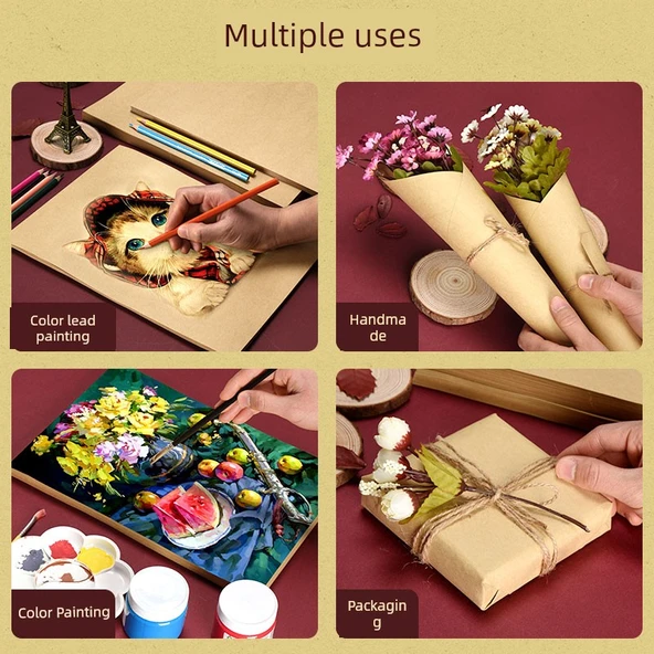 A4 Renkli Karton Kağıt - Açık Gri 180g/100 yaprak - 4