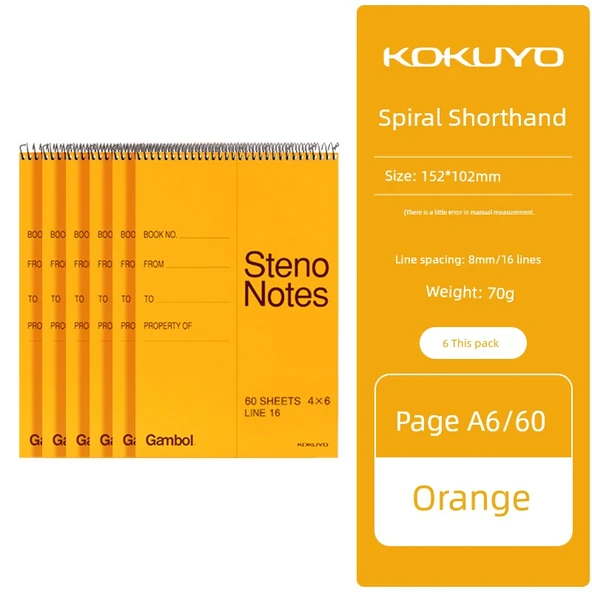 A6 Spiral Defter - [6 Paket] A6 (Toplam 360 Sayfa)