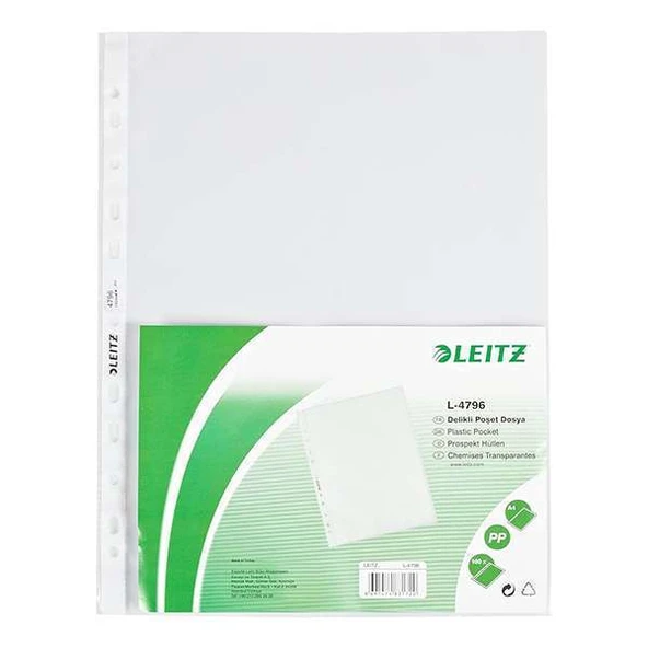 Leitz Poşet Dosya A4 Buzlu 100'lü Paket