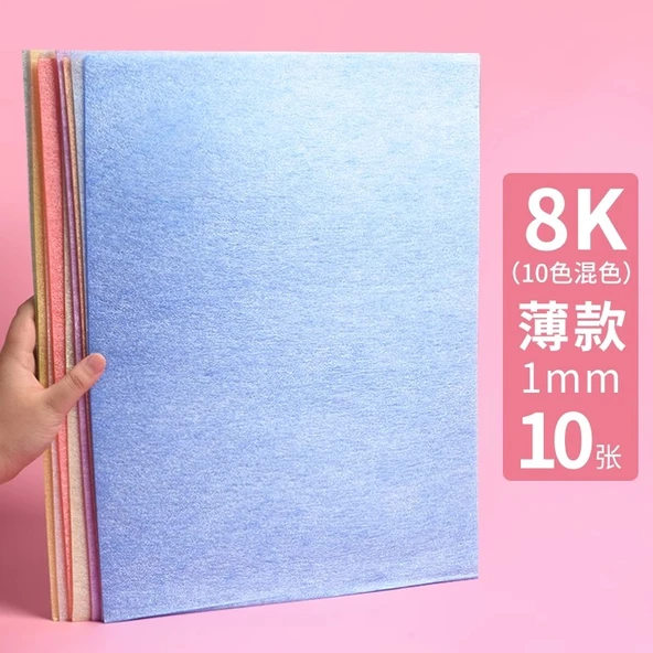DIY El Yapımı Köpük Tahta Kağıdı - 8K Beyaz 1mm (10 Sayfa)