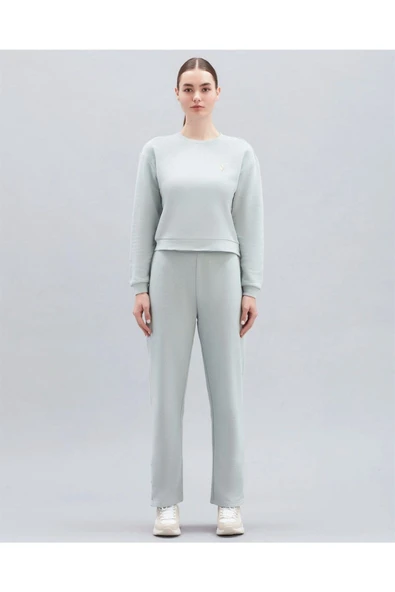 W Terry Fleece Snap Detailed Sweatshirt