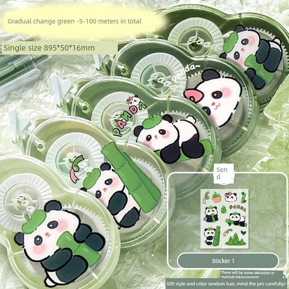 Panda Gradyan Düzeltme Bandı - Gradyan Yeşil - 5 Adet/Toplam 100m/Çıkartmalar
