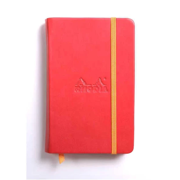 Rhodia Boutique Rodiarama Renkler Italyan Deri Çizgisiz Defter Poppi A6 96Yaprak