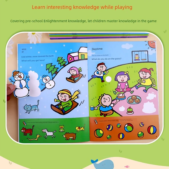 Çocuklar için Çıkartma Kitabı - 2-3-4-5 Yaş - 18 Kitap - 4