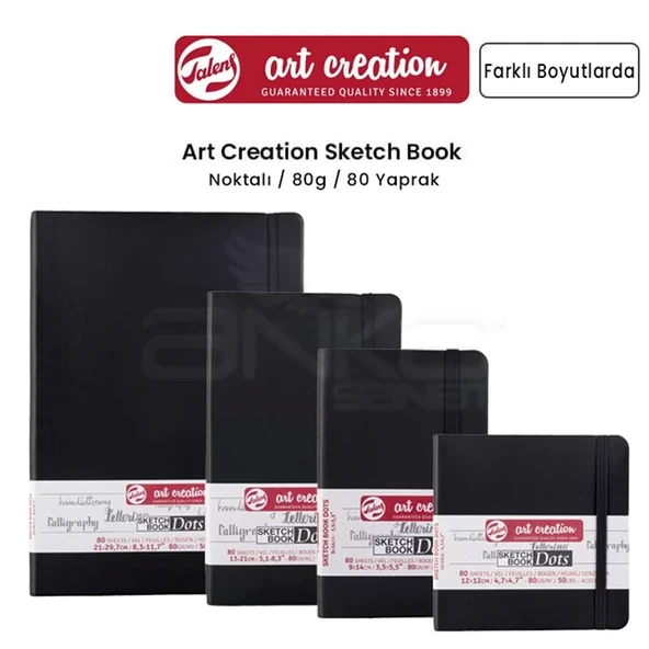 Talens Art Creation Dot Sketch Book Nokta İzli Çizim Defteri Dikey 80 Yaprak 80g ürün görseli