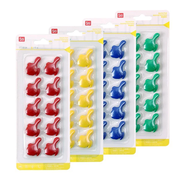 Manyetik Çıkartmalar - Mavi Parmak - 2.6cm - 10 Adet - 5