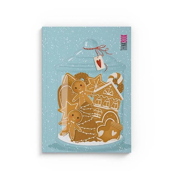 Thinkbook Kış Serisi Kurabiyeler 10,5x14 96 Sayfa Çizgisiz Defter ürün görseli