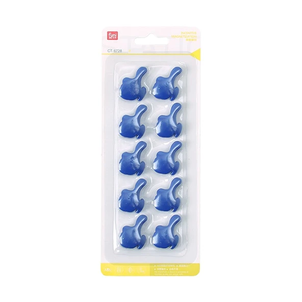 Manyetik Çıkartmalar - Mavi Parmak - 2.6cm - 10 Adet