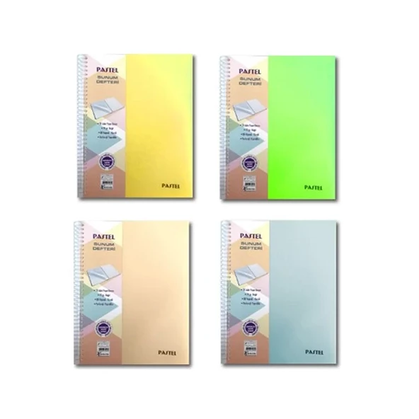 KESKİN PASTEL PROJE SUNUM DEFTERİ A4 ÇİZGİLİ 80 YAPRAK (353401) - 1