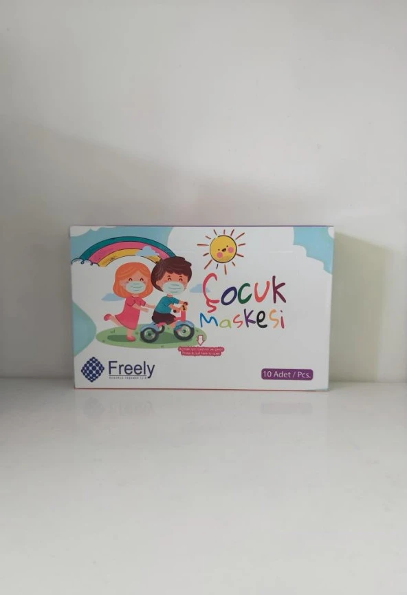 FREELY ÇOCUK MASKESİ 10 LU PAKET (TELLİ)