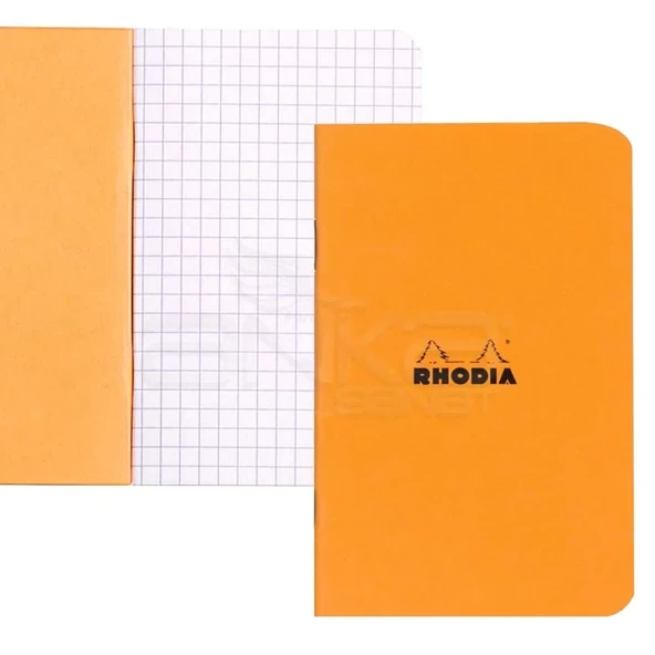 Rhodia Basic Turuncu Kapak Kareli Defter 80g 48 Yaprak 210x297mm ürün görseli