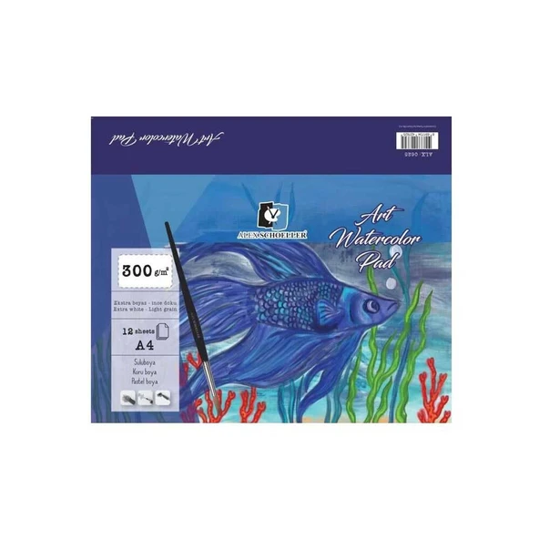 Alex Schoeller Sulu Boya Defteri Art A4 300 gr - Resim 2