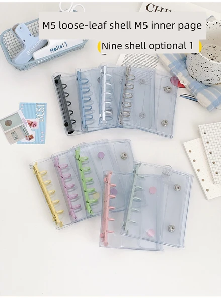 5 Delikli PVC Mini Gevşek Klasör - Mor (Geliştirilmiş Yırtma Cebi) - 7