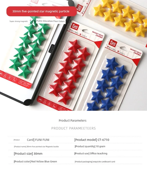 Manyetik Çıkartmalar - Mavi Parmak - 2.6cm - 10 Adet - 7