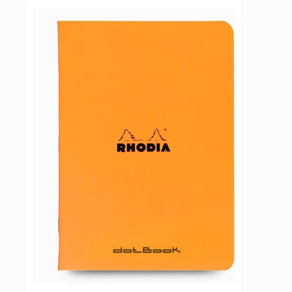 Rhodia Stapled Noktalı Defter Turuncu A5 ürün görseli