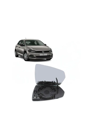 Volkswagen Polo 2018 Model Sonrası Sağ ( Yolcu ) Tarafı Ayna Camı