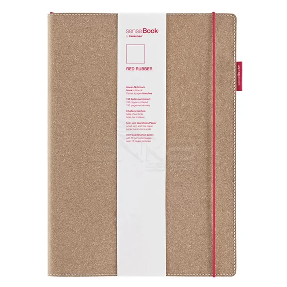 Transotype Sensebook Red Rubber Defter 135 Yaprak A5 - Resim 2
