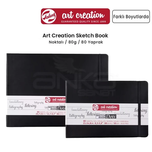 Talens Art Creation Dot Sketch Book Nokta İzli Çizim Defteri Yatay 80 Yaprak 80g ürün görseli