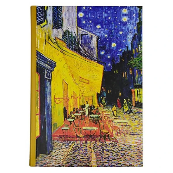 Deffter Art Of World Van Gogh Sert Kapak 14x20 cm Çizgili Defter 96 Yaprak 64682-0 ürün görseli