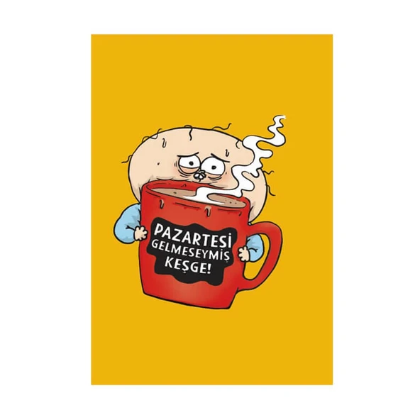 Deffter Uykusuz Pazartesi Gelmeseymiş Sert Kapak 14x22 Cm 64856-6 ürün görseli