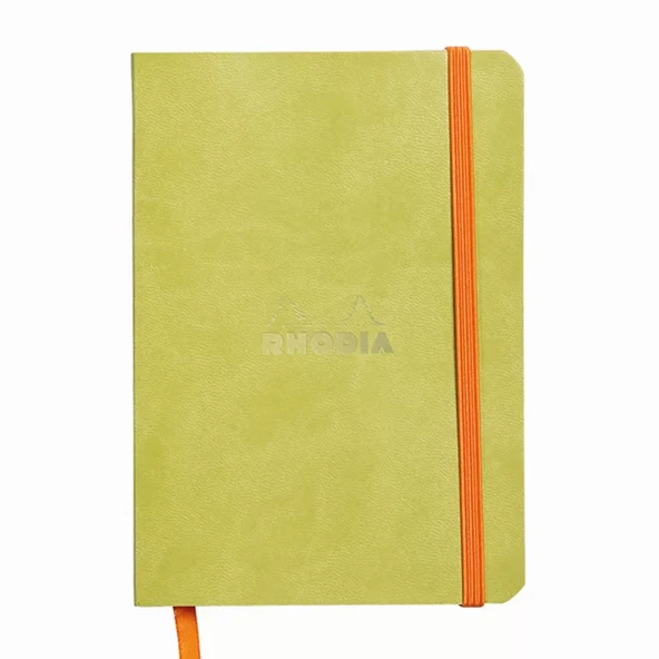 Rhodia Yumuşak Deri Kapak Noktalı Defter Anise Green A6 ürün görseli
