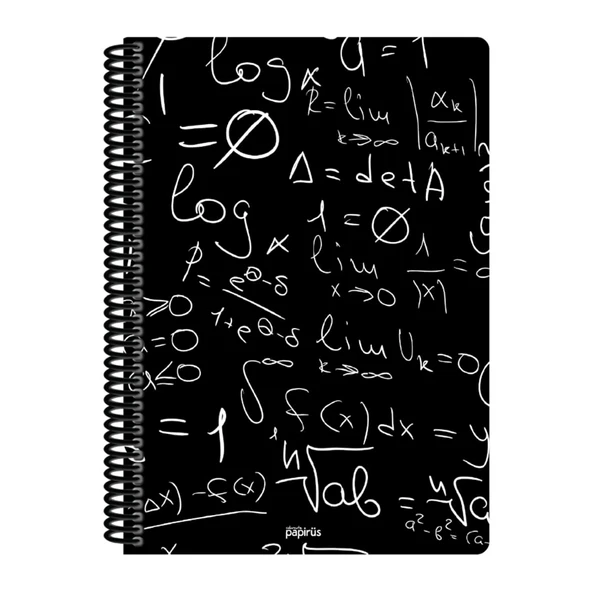 Papirüs Mini Sert Kapak Defter Siyah 100yp 17x24cm Kareli - 4