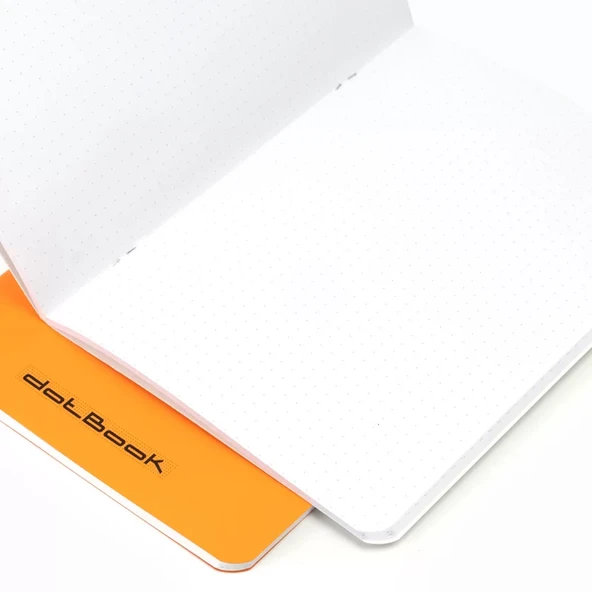 Rhodia Stapled Noktalı Defter Turuncu A5 - Resim 2