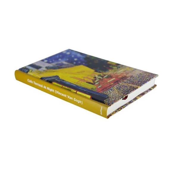 Deffter Art Of World Van Gogh Sert Kapak 14x20 cm Çizgili Defter 96 Yaprak 64682-0 - Resim 2