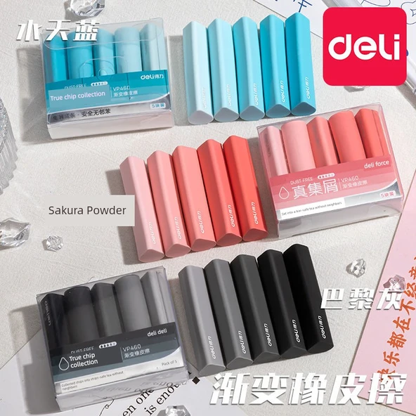 Su Damlası Silgi - 10'lu Paket - Kiraz Çiçeği + Su Gökyüzü Mavisi - 10