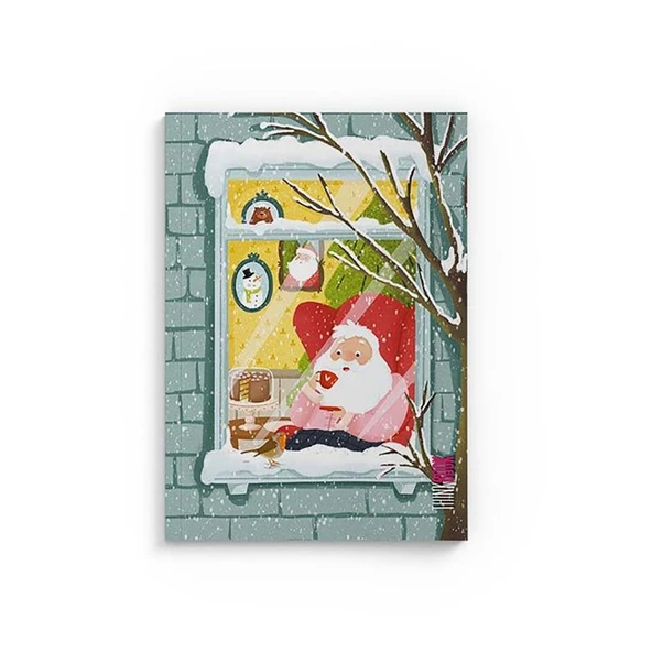 Thinkbook Kış Serisi Noel Baba 10,5x14 96 Sayfa Çizgisiz Defter ürün görseli