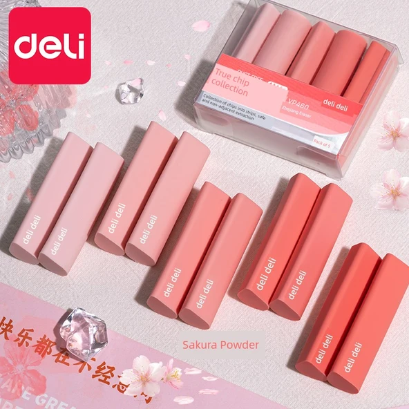 Su Damlası Silgi - 10'lu Paket - Kiraz Çiçeği + Su Gökyüzü Mavisi - 5