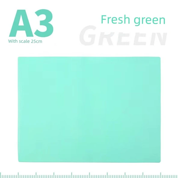 A4 Yumuşak Silikon Pad Öğrenci Sınav Masası - A3 (43.3*30.7) Yeşil