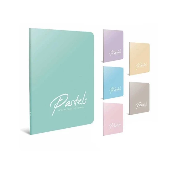 Gıpta Pastels Tel Dikişli Plastik Kapak Kareli Defter A4 80 Yaprak - 2