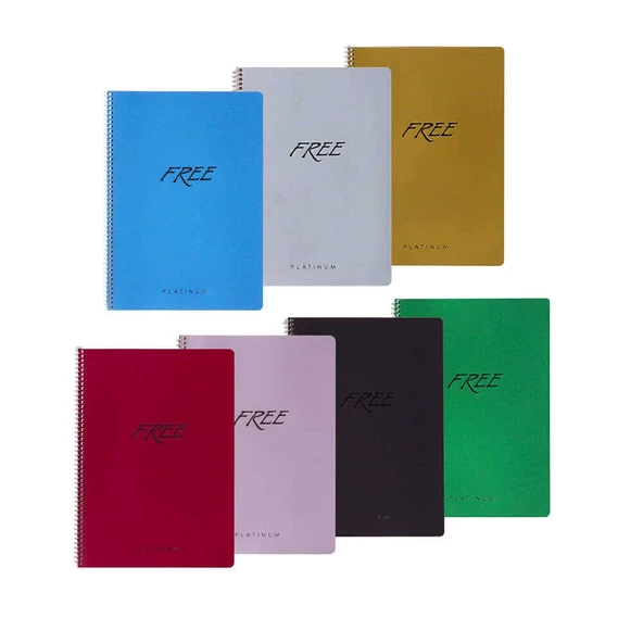 Keskin Color Defter pp Kapak Free Platinum A4 80 Yaprak Kareli - 2