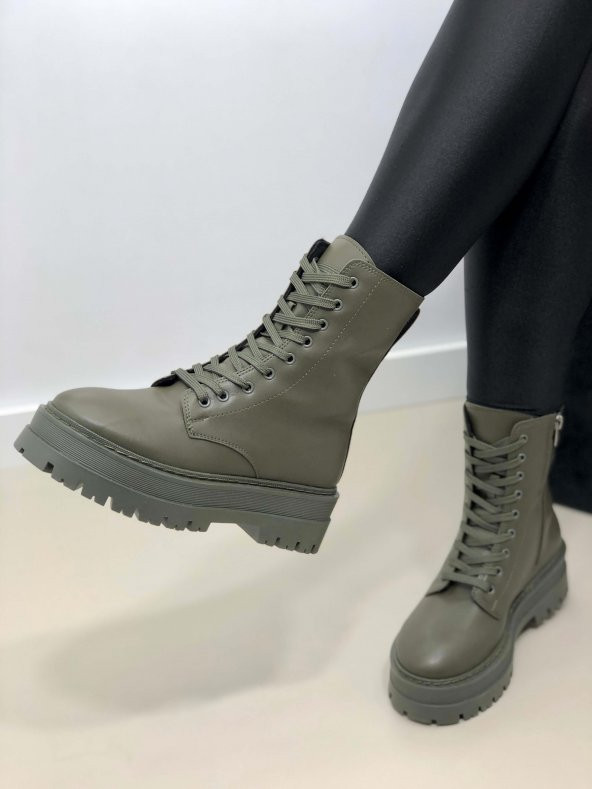 HELGA HAKİ RENK KADIN POSTAL BOT - 2