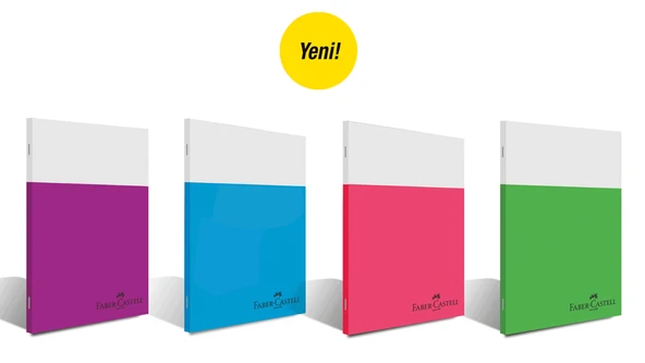 Faber Castell Smart Dikişli Plastik Kapak Kareli Defter A4 60 Yaprak